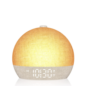 ManiRise Sunrise Alarm Clock with White Noise Sound & LED Night Light