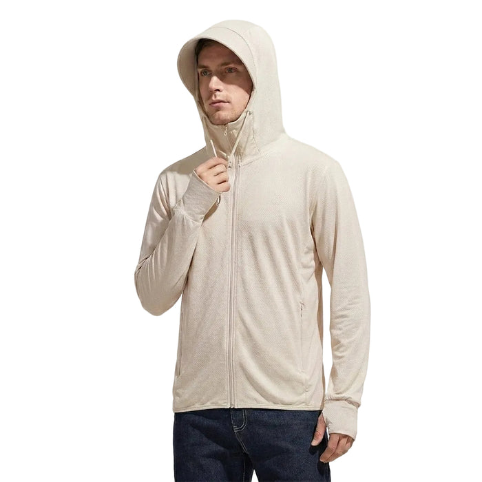 ManiBreeze Detachable UPF 50+ UV Sun Protection Hoodie Jacket for Man