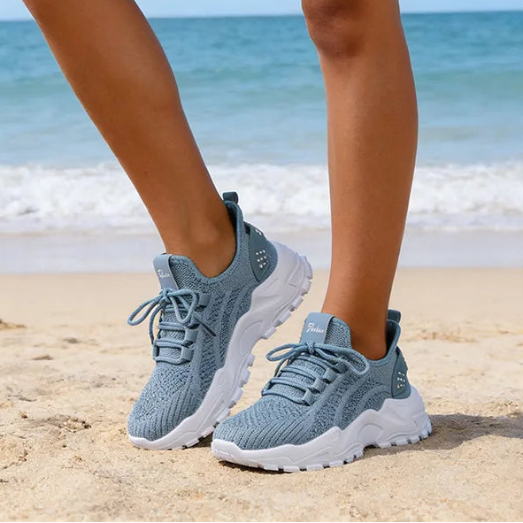 ManiComfy Women's Ergonomic Knitted Mesh Sneakers