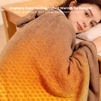 Graphene Heated Shawl - USB Powered, 15-Second Heat, Office & Home