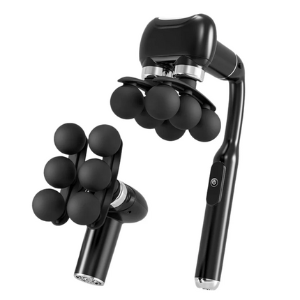 Dual-Reach Massager - Long Handle, 5 Heads, Deep Tissue Relief