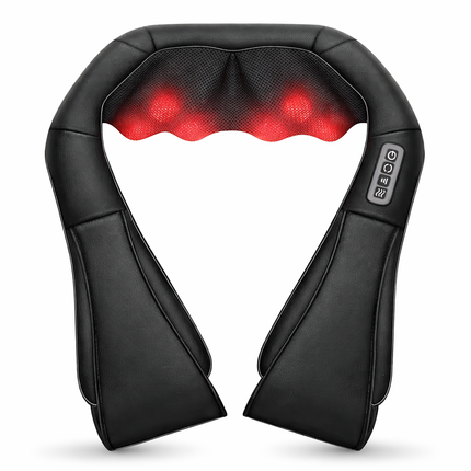 Ergonomic U-Shape Shiatsu Massager - 8 Nodes, Soothing Heat Therapy