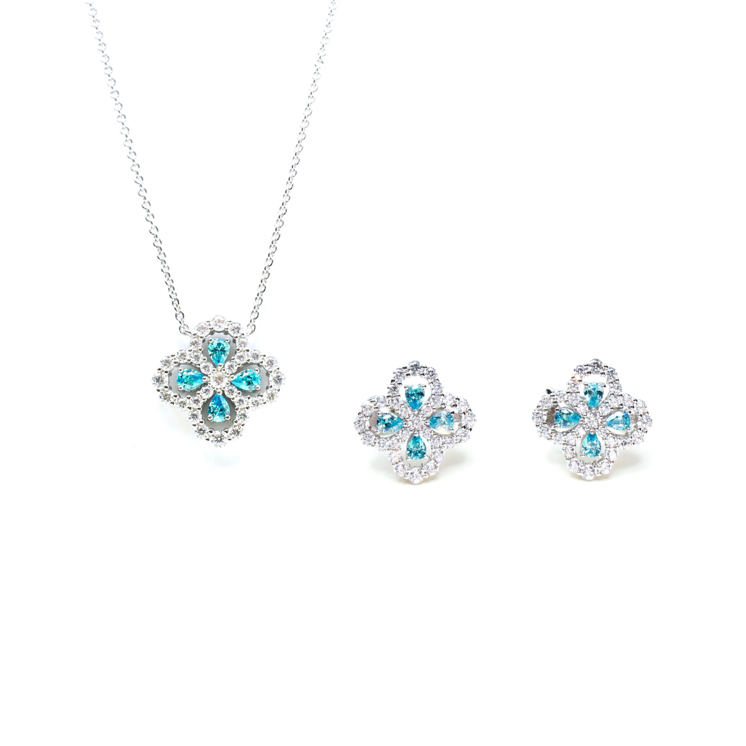 Halcyon Hoop Earrings & Necklace