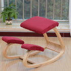Ergonomic Kneeling Chair - Cushioned Knee Pads, Rocking Base, Wood Frame