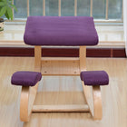 Ergonomic Kneeling Chair - Cushioned Knee Pads, Rocking Base, Wood Frame