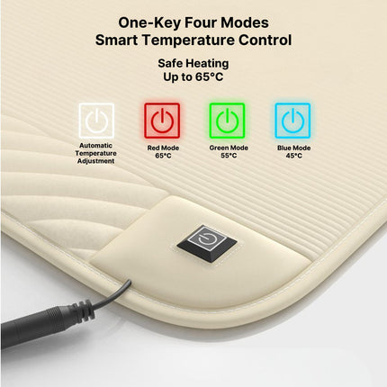 Heated Car Seat Cushion - 12V, 3-Second Heat, Universal Car Fit