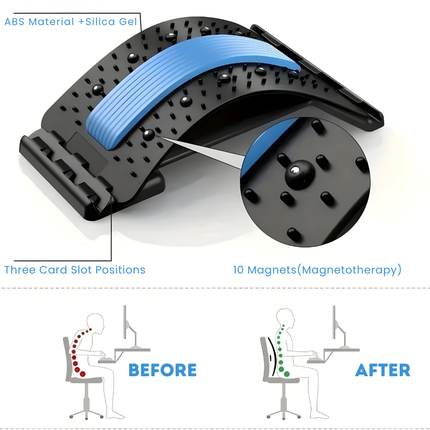 Yoga Back Stretcher - Adjustable Arch, Spinal Decompression Stretcher