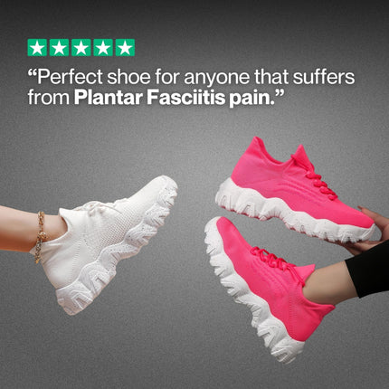 Women's Orthopedic Sock Sneakers for Heel & Plantar Fasciitis - All-Day Support