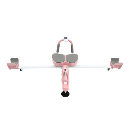 Split Training Leg Stretcher - Ergonomic Seat, Adjustable Handle, Steel Frame