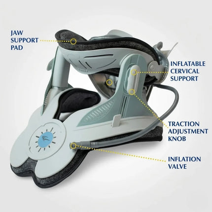 Electric Neck Traction Collar - Adjustable, Auto-Inflating Neck Relief