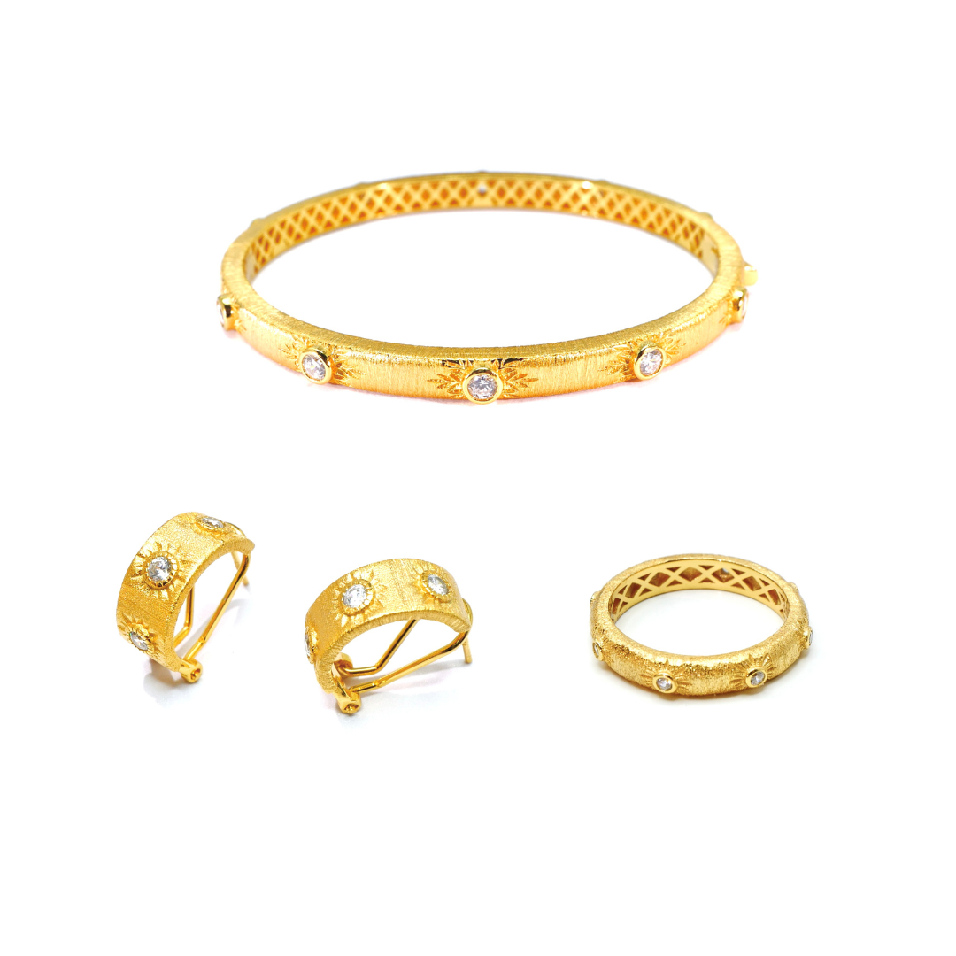 Nova Earrings, Bangle & Ring