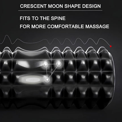 Deep Tissue Foam Roller - Compact, Textured Grid Myofascial Release Tool