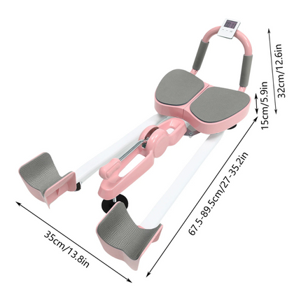 Split Training Leg Stretcher - Ergonomic Seat, Adjustable Handle, Steel Frame