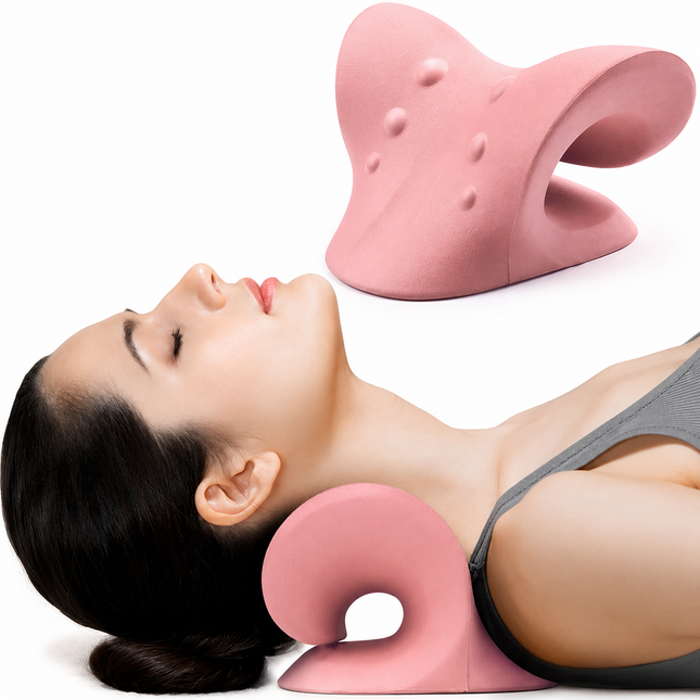 Neck Shoulder Stretcher Massage Pillow - 10-Minute Cervical Reset