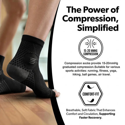 ManiGuard Ankle Compression Socks - 1 Pair