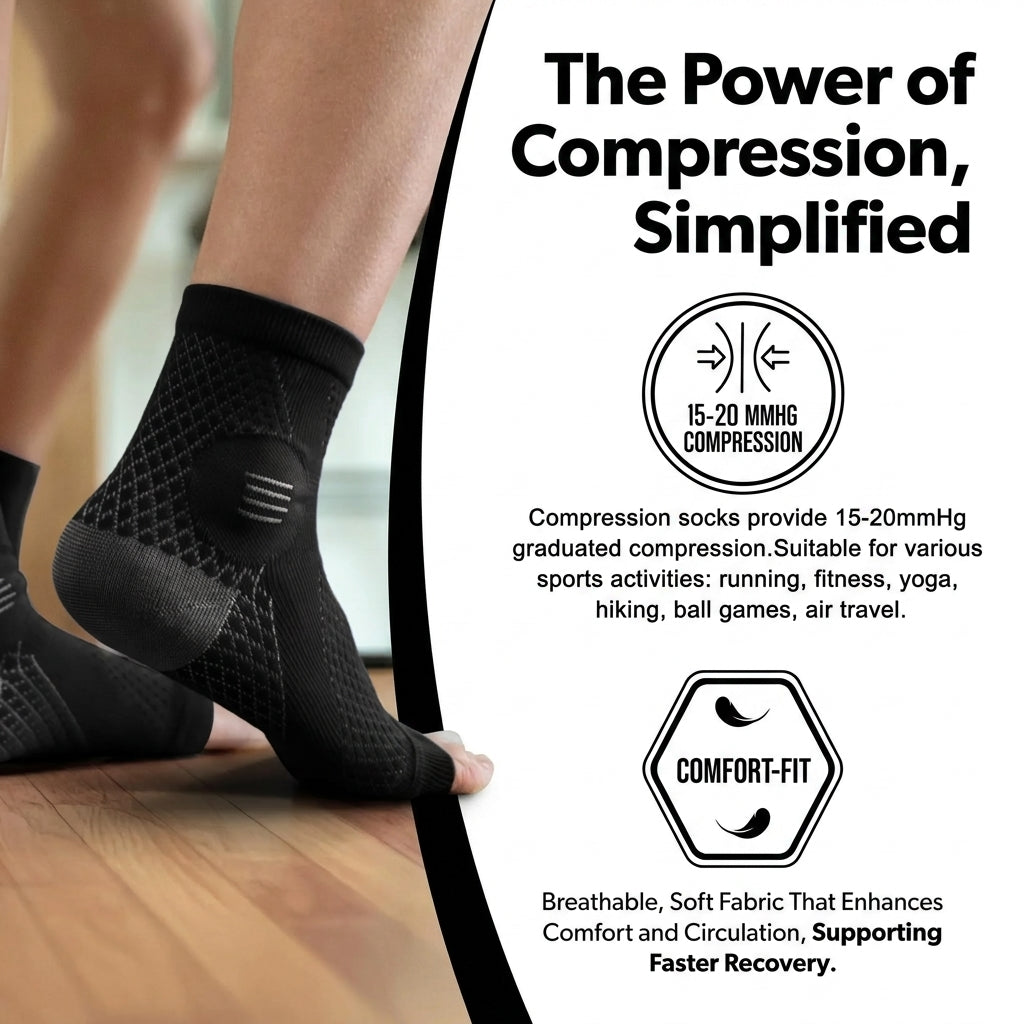 ManiGuard Ankle Compression Socks - 1 Pair