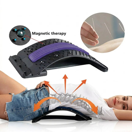 ManiRelax Multi-Level Lumbar Stretcher & Back Massager Cushion