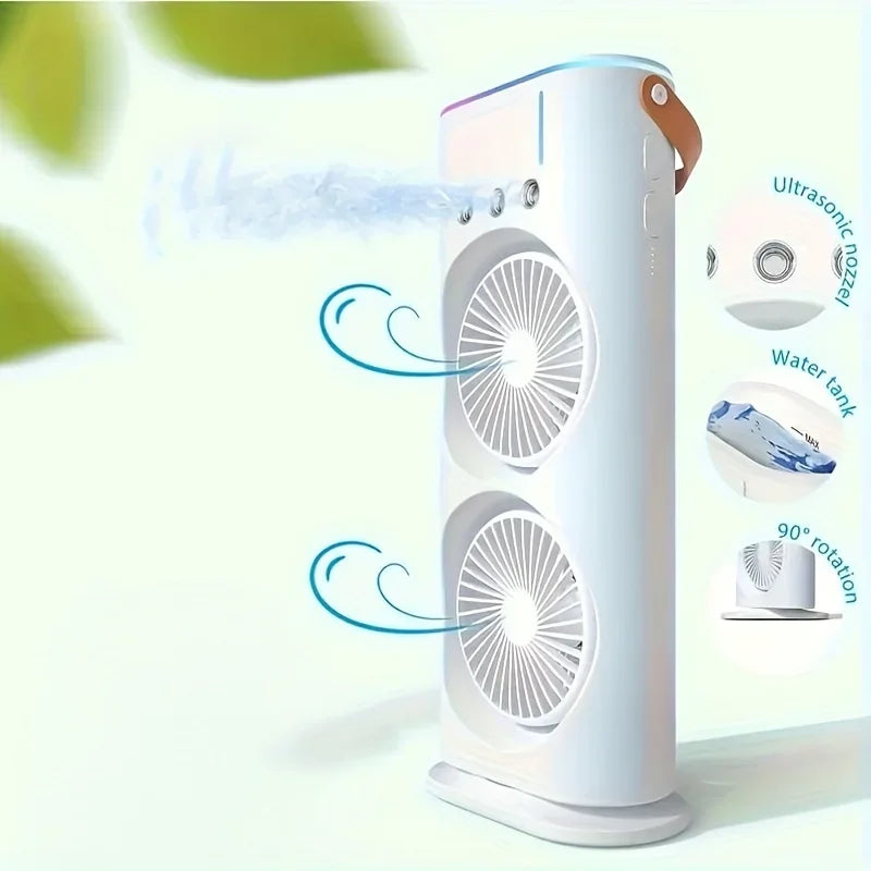 ManiFreeze Dual Head Mist Cooling Fan