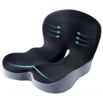 Memory Foam Tailbone Cushion - Orthopedic, Coccyx Pressure Relief Pad