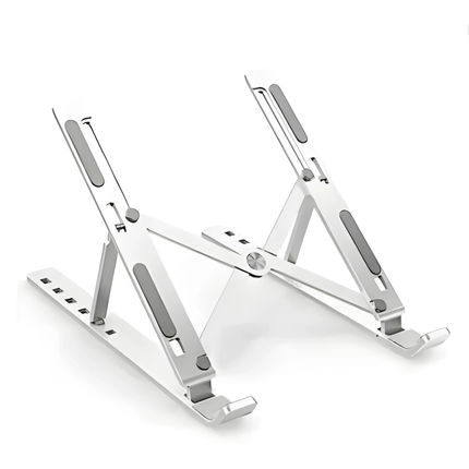 Aluminum Adjustable Laptop Stand - Ergonomic, Foldable, Vented Design