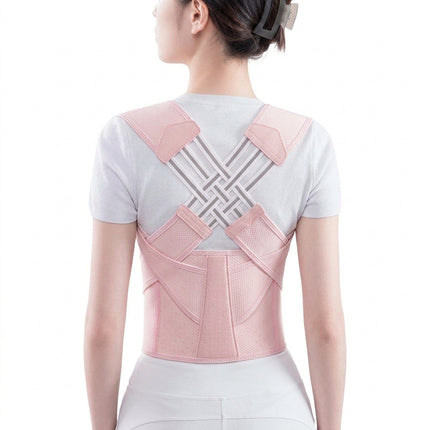 Lite Full-Back Posture Corrector - Adjustable Breathable Mesh Brace