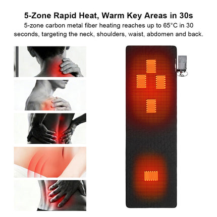 Heated Yoga Pad - 5-Zone Rapid Heat, USB Powered, Camping & Home Use