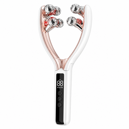 Wireless Microcurrent Facial Roller Massager - 3 Intensity Levels, Cordless