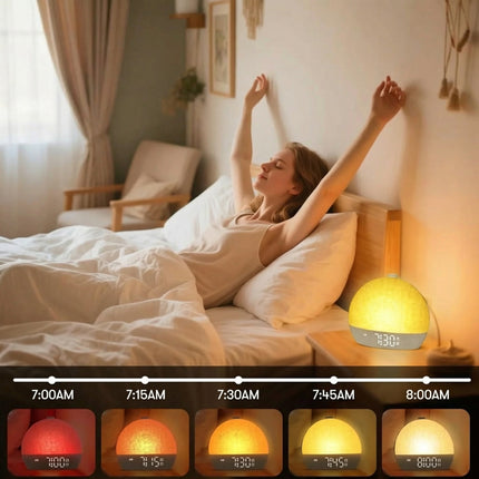Sunrise Alarm Clock - White Noise, LED Night Light, Sleep Timer