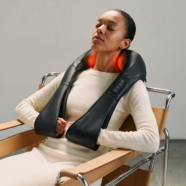 Ergonomic U-Shape Shiatsu Massager - 8 Nodes, Soothing Heat Therapy