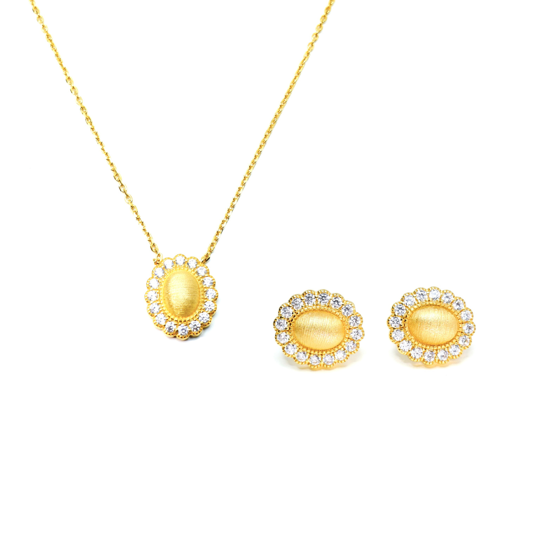 Lapse Stud Earrings & Necklace