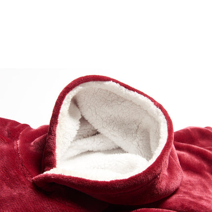 Oversized Wearable Blanket Hoodie - Hooded, Pocket, Loungewear for All