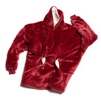 Oversized Wearable Blanket Hoodie - Hooded, Pocket, Loungewear for All