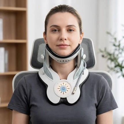 Electric Neck Traction Collar - Adjustable, Auto-Inflating Neck Relief