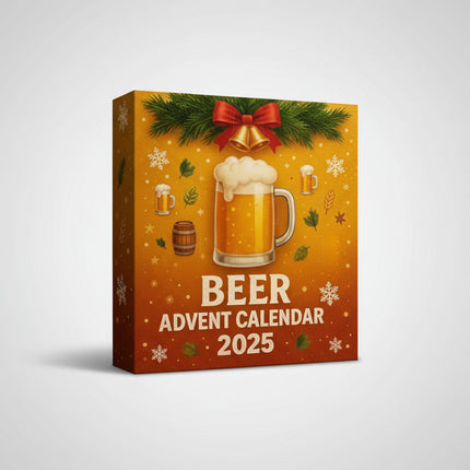 Beer Bottle Advent Calendar - 24 Resin Christmas Ornaments, Alcohol-Free