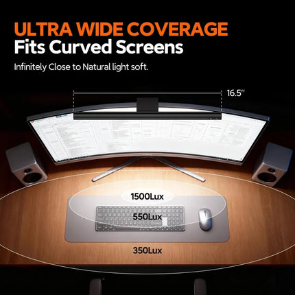 Monitor Light Bar Lamp - Anti-Glare, Adjustable Color Temp, USB-C Powered