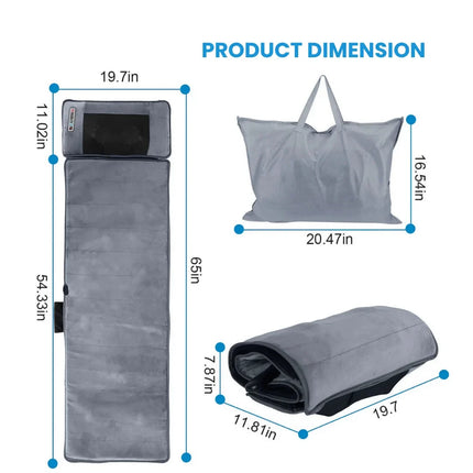 Heated Full Body Acupressure Massage Mat - 9-Mode Vibration Therapy Set