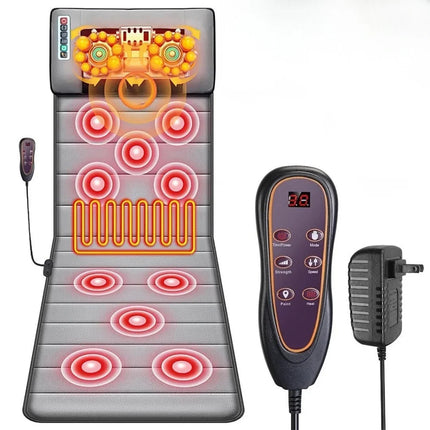 Heated Full Body Acupressure Massage Mat - 9-Mode Vibration Therapy Set