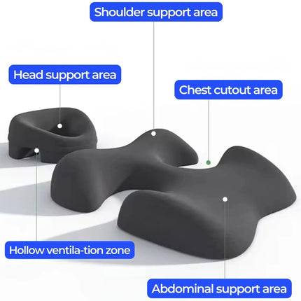 Massage Cradle Pillow Cushion Set - Face Down Massage Table Pillow