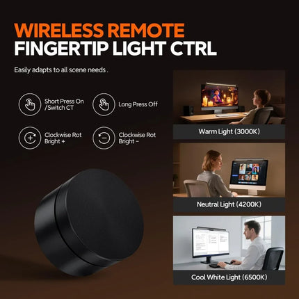 Monitor Light Bar Lamp - Anti-Glare, Adjustable Color Temp, USB-C Powered