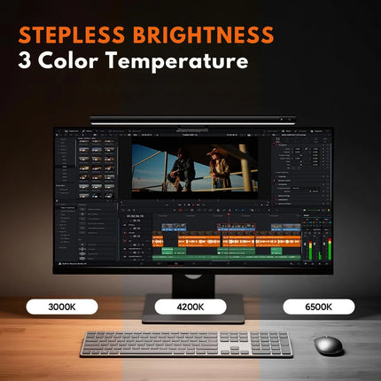Monitor Light Bar Lamp - Anti-Glare, Adjustable Color Temp, USB-C Powered