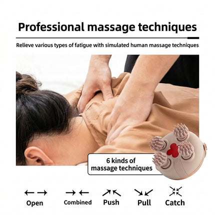 Electric Head & Scalp Massager - Dual-Frequency Vibration Relief
