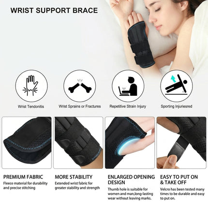 Wrist Stabilization Brace - Adjustable Dual-Strap Joint Support, 1 Piece