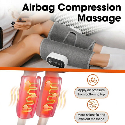 Air Compression Leg Wrap Calf Massager - Sequential Recovery Therapy