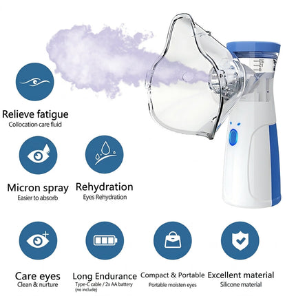 Facial & Eye Hydration Sprayer - Portable Micron Mist Hydration Tool