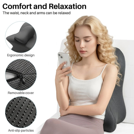 Ergonomic Memory Foam Multi-Positional Wedge Pillow - Chest & Arm Support Zones