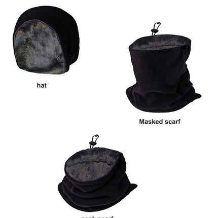 Fleece Balaclava Face Mask - Winter Neck Warmer for Skiing and Cycling