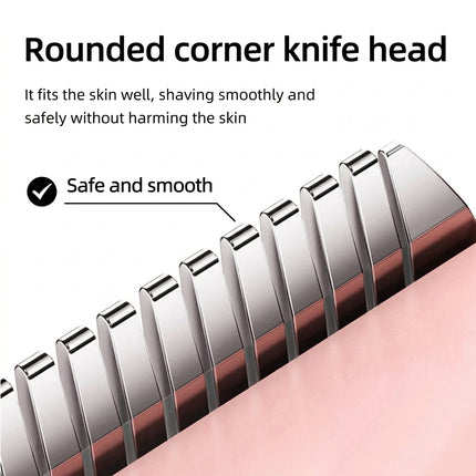 Double-Headed Bikini Trimmer & Body Hair Razor - Rechargeable Grooming Tool