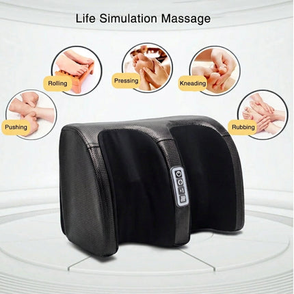 Electric Shiatsu Foot Massager with Heat - Bi-Directional Kneading Massager
