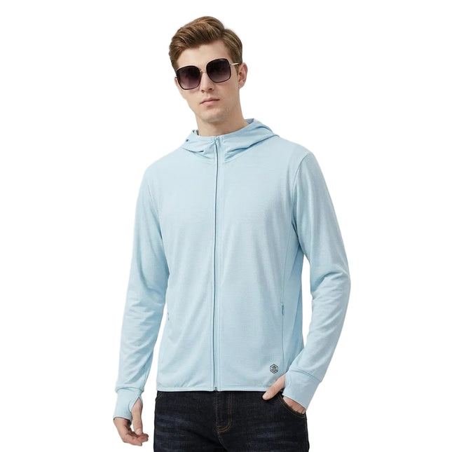 Unisex Lightweight UPF 50+ UV Sun Protection Hoodie Jacket - Full-Zip Sun Coat