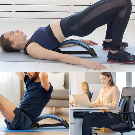 Yoga Back Stretcher - Adjustable Arch, Spinal Decompression Stretcher